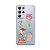 Multitronic Samsung Galaxy S21 Ultra ile Uyumlu Toy Story Tasarım Baskılı Şeffaf Kılıf