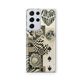 Multitronic Samsung Galaxy S21 Ultra ile Uyumlu Vintage Dreams Tasarım Baskılı Şeffaf Kılıf