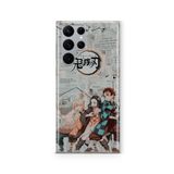 Multitronic Samsung Galaxy S22 Ultra ile Uyumlu Demon Slayer 2 Tasarım Baskılı Şeffaf Kılıf