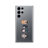 Multitronic Samsung Galaxy S22 Ultra ile Uyumlu Demon Slayer 3 Tasarım Baskılı Şeffaf Kılıf