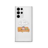Multitronic Samsung Galaxy S23 Ultra ile Uyumlu Do Nothing Desenli Şeffaf Telefon Kılıfı