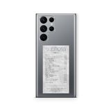 Multitronic Samsung Galaxy S23 Ultra ile Uyumlu Labrinth Euphoria Albüm Fişi Tasarım Baskılı Şeffaf Kılıf