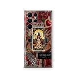 Multitronic Samsung Galaxy S23 Ultra ile Uyumlu The Empress Kraliçe Tarot Desenli Şeffaf Telefon Kılıfı