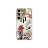 Multitronic Samsung Galaxy S24 Plus ile Uyumlu Astro Sembolik Kolaj ve 111 Enerjisi Desenli Şeffaf Telefon Kılıfı