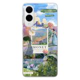 Multitronic Samsung Galaxy S25 Edge ile Uyumlu Monet Kolaj Desenli Şeffaf Telefon Kılıfı