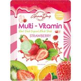 Multivitamin Çilek Yoğun Nemlendirici Kağıt Maske Grace Day Strawberry Sheet Mask ( Vegan Maske )