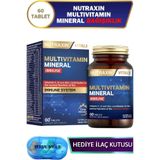 Multivitamin Mineral Immune Complex-Magnezyum-C-D-Zinc-Demir-B12-Kolin-İyot) 60 Adet Tablet asdfkasd6y23