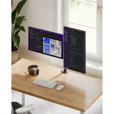 Multizone 14-32” Çift Kollu Masaüstü Ayarlanabilir Monitör Tutucu Tv Pc LCD LED Standı Çelik Tasarım
