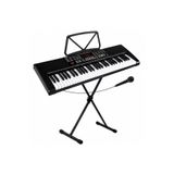 MultiZone 61 Tuşlu Çocuk Piyanosu Standlı Işıklı Mikrofonlu Elektronik Org Dijital Keyboard Seti Başlangıç