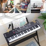 Multizone 61 Tuşlu Elektronik Mikrofonlu Dijital Çocuk Piyanosu Mikrofonlu Başlangıç Için Keyboard Demolu
