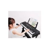 MultiZone 61 Tuşlu Elektronik Org Piyano Mikrofonlu Işıklı Adaptör Hediye Ritimli Demolu Keyboard