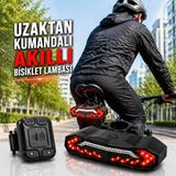 Multizone Akıllı Bisiklet Arka Lamba Sinyalli Stop Işığı Uzaktan Kumandalı Alarm USB Şarjlı Korna