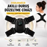 Multizone Akıllı Kambur Duruş Düzeltici Postür Korsesi Cihazı LED Titreşimli Medikal Destekli Ayarlanabilir