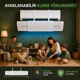 Multizone Ayarlanabilir Klima Yönlendirici Askılı Aparat Rüzgar Önleme Deflektörü 56-95 cm Split Klima Uyumlu - 100 cm