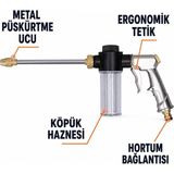 Multizone Basınçlı Su Köpük Tabancası Araba Yıkama Oto Temizlik Bahçe Sulama Köpük Hazneli
