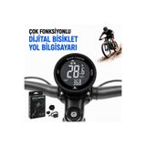 MultiZone Bisiklet Yol Bilgisayarı Dijital Kablolu LCD Çok Fonksiyonlu Suya Dayanıklı Hız Ölçer Kilometre Sayacı Anlık Hız Mesafe Süre Takibi