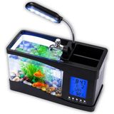 Multizone Dijital Masaüstü Akvaryum Sıcaklık Göstergeli Dekoratif Mini Nano Balık Akvaryumu