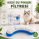 Multizone Filtre Kedi Su Pınarı Çeşmesi Şelalesi 4 Adet Kedi Yedek Filtre Seti Aktif Karbon Su Temizleme Filtresi