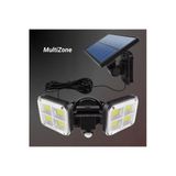 MultiZone Güneş Enerji Hareket Sensörlü Su Geçirmez 20W 120 LED Solar Aydınlatma Lamba