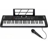 Multizone Işıklı 61 Tuşlu Çocuk Piyanosu Mikrofonlu 5 Oktav Org Dijital Keyboard Eğitim Seti