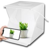 Multizone Katlanabilir Ürün Fotoğraf Çekim Çadırı Mini Stüdyo USB LED Işıklı Taşıma Çantalı 40X40 cm