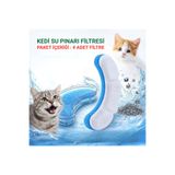 Multizone Kedi Su Pınarı Çeşmesi Şelalesi Filtresi Aktif Karbonlu 4 Adet Kedi Yedek Filtre Seti