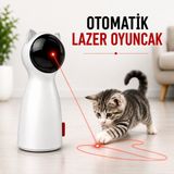 Multizone Otomatik Lazerli Kedi Oyuncağı Interaktif Hareketli Lazer Kedi Oyun Oyuncağı USB Pilli
