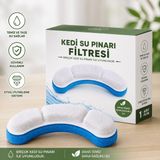 Multizone Pet Su Filtresi Kedi Köpek Su Pınarı Çeşmesi Şelalesi 1 Adet Filtre Aktif Karbonlu Temiz Su Filtresi