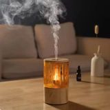 Mum Işığı Görünümlü Taşınabilir 125ML Kapasiteli Işıklı Aroma Yayıcı Hava Nemlendirici - Lisinya - Renkli