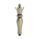 Mum Mühür Damga Kolu Premium Metal Kraliyet Tacı Bronz
