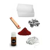 Mum Yapım Seti, 1Kg Parafin, Esans, Boya, Fitil, Mum Çıtçıtı, Ahşap Fitil