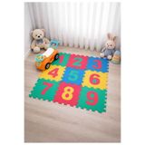 MUMARİKA 33x33 Boyutlu 0,7 MM Kalınlığında Renkli 9 Parça Rakamlı Sayılı Oyun Karosu Yer Matı Puzzle Yapboz