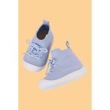 Mumenim Berbera Unisex Çocuk Bebek Ayak Parmak Koruyucu Kaymaz Ortopedik Mavi Ilk Adım ve Sneaker Ayakkabı