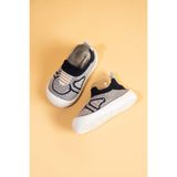 Mumenim Docol Çocuk Bebek Esnek, Rahat Ortopedik Taban Gri Siyah Günlük Ilk Adım Ayakkabısı Sneaker