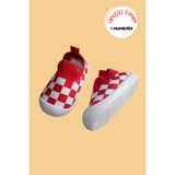 Mumenim Guula Taraftar Bebek Çocuk Kırmızı Beyaz Esnek, Kaymaz Barefoot Taban Ilk Adım Spor Ayakkabı Sneaker