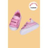 Mumenin Wisil Kız Çocuk&bebek Cırt Cırtlı, Esnek, Yumuşak Barefoot Taban Pembe Ilk Adım ve Spor Ayakkabısı - Pudra