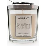 Mument Chic Serisi Gümüş Gri Kapaklı Dark Amber Kokulu Bardak Mum