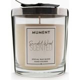 Mument Chic Serisi Parlak Gri Kapaklı Sandalwood Kokulu Bardak Mum