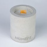 Mument Conc Serisi Vanilya Kokulu Mum, Uzun Beton Mum Gri