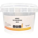 Mumi Toz Mum Boyası Kırmızı 500 gr