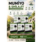 MUMİA MUMİYO İÇEREN TAKVİYE EDİCİ GIDA Mumiyo Shilajit 5'li Set (2,5 Aylık Kullanım Seti)