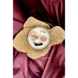 Mumlal Terazi Burcu Mumu (375G - %100 Doğal Soya Wax - Ç. Bahçesi Kokulu- Ay Taşı ve P. Kuvars Doğal Taşlı) - Beyaz