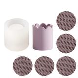 Mumluk Kiti Kibrit Çöpü Tutucu Beton Kalıp Silikon Çimento Şamdan Coaster Alçı Kalıp (sh0903A0119)