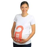 Mummy's Baby Do Not Disturb Beyaz Hamile Tişört