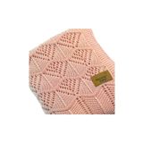 Mummy's Baby Tencel Örgü Dantel Desen Bebek Battaniyesi 80*100 Pembe