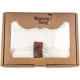 Mummy's Baby Tencel Örgü Dantel Desen Bebek Battaniyesi 80x100 Ekru
