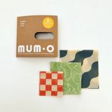 Mumo 2'li Kare Dev Set - Balmumlu Gıda Saklama Kumaşı