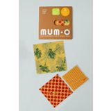 Mumo 3'lü Karma Set - Bitkisel Mumlu Yiyecek Saklama Kumaşı