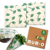 MUMO Balmumu Kaplı Yiyecek Saklama Kumaşı 2'li Büyük Set