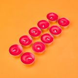 Mumsan 10'lu Tealight Mum - Kırmızı - 3,8 cm - Çok Renkli - kokular